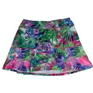 Reel Legends Tropical Harbor Skort Womens M Resort Wear Casual Boho Beach Golf